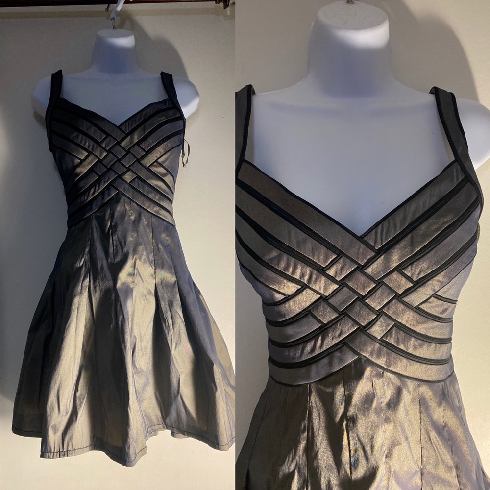 Vintage Gold Bandage Dress